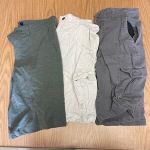 Boys Youth Size 30 Summer Shorts Bundle (George, Chaps By Ralph Lauren, & Rugby)